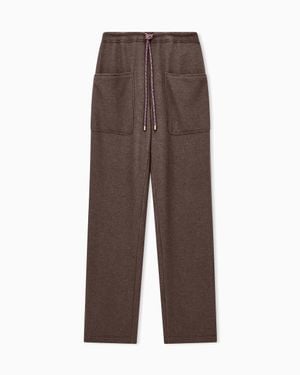 Giorgio Armani Jogging Pants With Patch Pockets - Brown