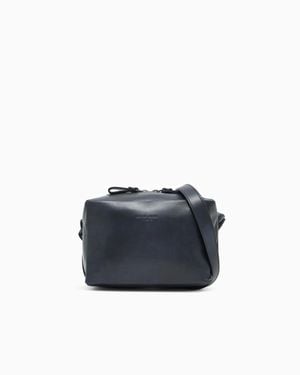 Giorgio Armani Leather Crossbody Bag - Blue