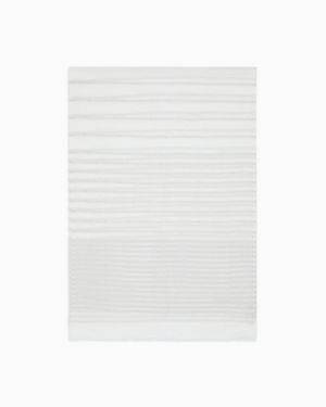 Giorgio Armani Jacquard Striped Linen And Cotton Stole - White