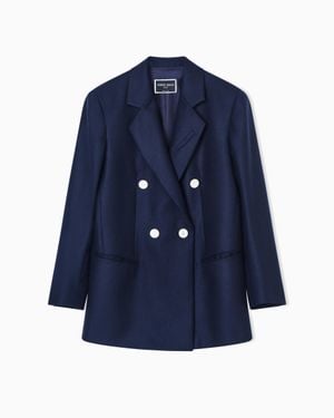 Giorgio Armani Double-Breasted Jacket Icon - Blue