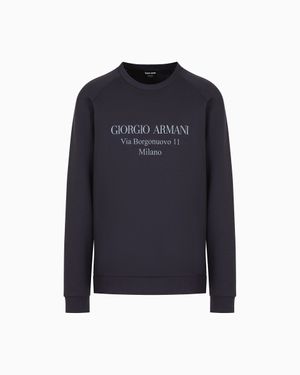 Giorgio Armani Borgonuovo 11 Sweatshirt - Blue