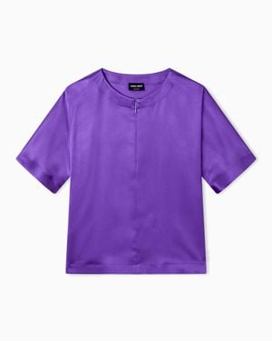 Giorgio Armani Short-Sleeved Shirt - Purple