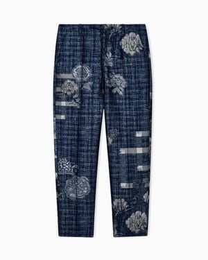 Giorgio Armani Straight Leg Pants - Blue