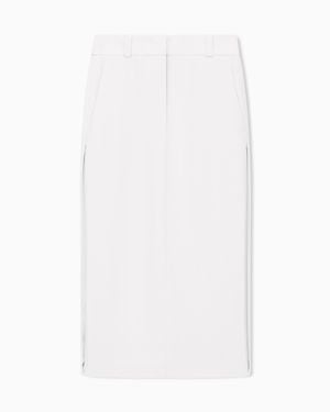 Giorgio Armani Unlined Slim Sheath Dress - White