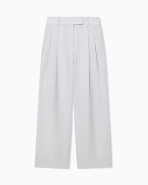Giorgio Armani Pants Wide-Leg With Double Pleats - White
