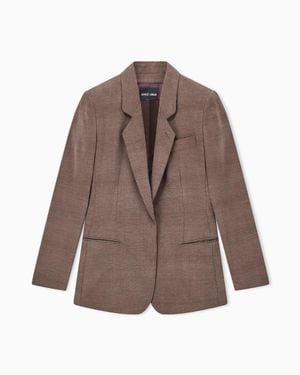 Giorgio Armani Single-Breasted Blazer - Brown
