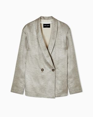 Giorgio Armani Double Breasted Jackets - Gray