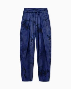 Giorgio Armani Multi-Pleated Pants - Blue