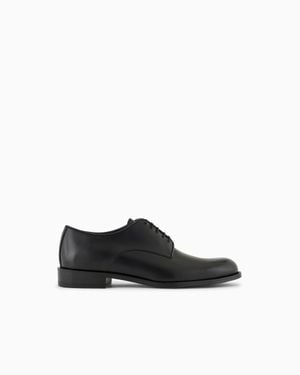 Giorgio Armani Leather Derby Shoes - White