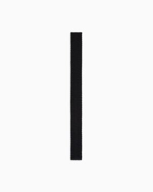 Giorgio Armani Silk Tricot Tie - White