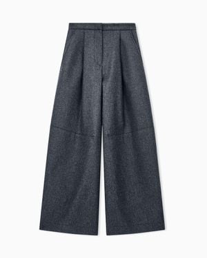 Giorgio Armani Wide-Leg Pants - Blue