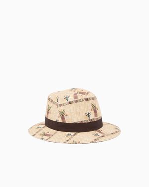 Giorgio Armani Fedora Hats - Natural