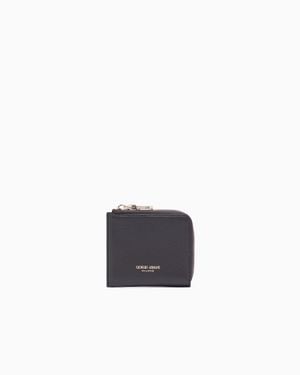 Giorgio Armani Small Wrap-Around Zip Wallet - White
