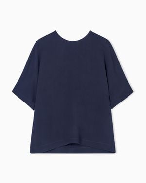 Giorgio Armani Georgette Blouse - Blue