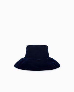 Giorgio Armani Wide-Brimmed Hat - Blue