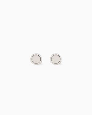 Giorgio Armani Cufflinks With Metal And Crystal - White