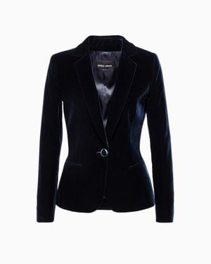 Giorgio Armani Single-Breasted Jacket - Blue