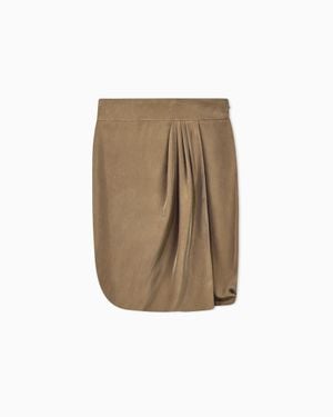 Giorgio Armani Armani/Archivio Ss1990 Wrap-Effect Skirt - Natural