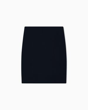 Giorgio Armani Silk Cady Tube Skirt - Black