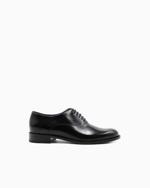 Giorgio Armani Leather Derby Shoes - White