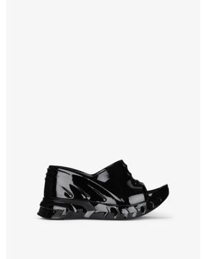 Givenchy Sandali con zeppa Marshmallow in gomma - Nero