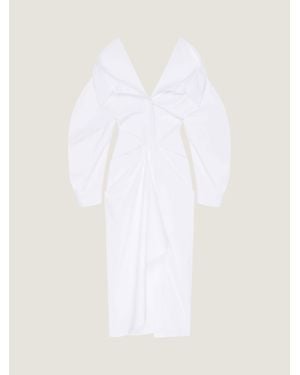 Givenchy Slashed Long Shirt Dress - White