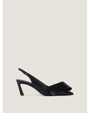 Givenchy Twisted Ribbon Slingbacks Pumps - Natural