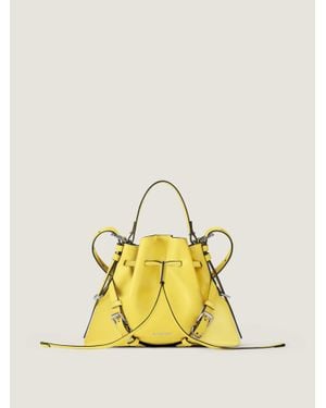 Givenchy Borsa a secchiello Voyou piccola in pelle lucida - Giallo