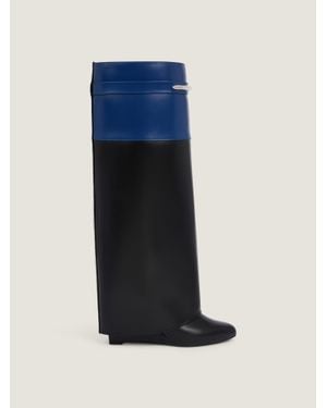 Givenchy Shark Pinch Bicolor Boots - Blue