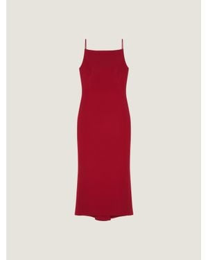 Givenchy Sliced Midi Dress - Red