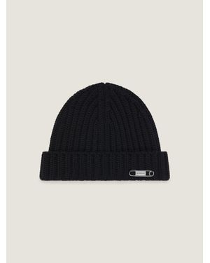 Givenchy Cappello in lana con spilla - Blu