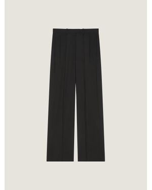 Givenchy Pantalon double plis en laine et mohair - Noir