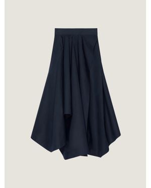 Givenchy Long Asymmetric Skirt - Blue