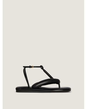 Givenchy Boudoir Bicolour Thongs In Nappa Leather - Natural