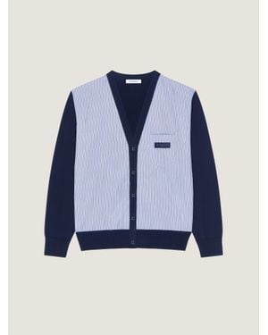 Givenchy Striped Cardigan - Blue
