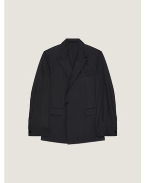 Givenchy Couture Seam Double-Breasted Regular Jacket - Blue