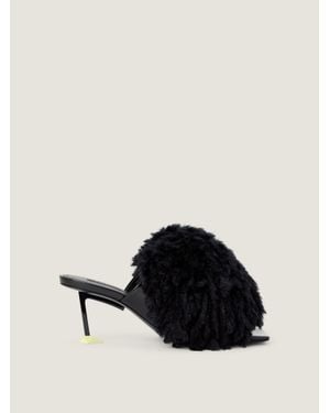 Givenchy Pompom Mules - Black