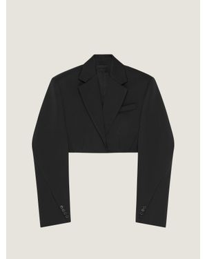 Givenchy Cropped Cocoon Jacket - Black