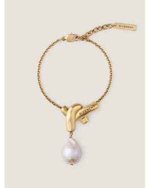 Givenchy Bracciale Chain Link in metallo e perla - Neutro