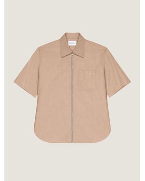 Givenchy Couture Seam Zipped Shirt - Natural