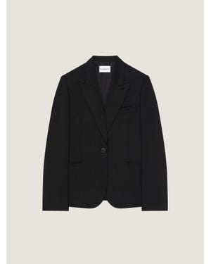 Givenchy Giacca monopetto in lana e mohair - Nero