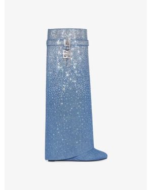 Givenchy Shark Lock Boots - Blue