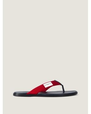 Givenchy Infradito Bay in gros-grain e pelle - Multicolore