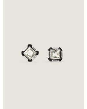 Givenchy Deconstructed Crystals Earrings - Natural