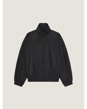 Givenchy Couture Seam Track Top With Cut-Outs Details - Black