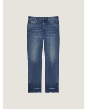 Givenchy Straight Fit Jeans With Raw Details - Blue