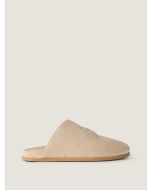 Givenchy Mule Puffy in pelle scamosciata - Neutro