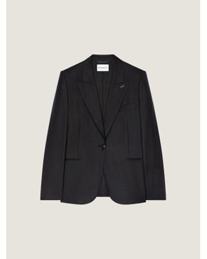 Givenchy Single-Breasted Striped Jacket - Blue