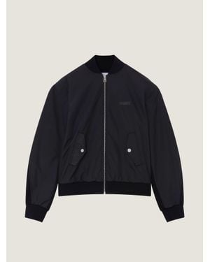 Givenchy Couture Seam Mix Material Bomber - Blue
