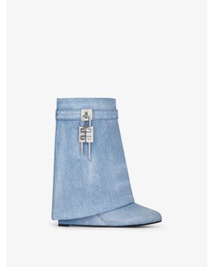 Givenchy Shark Lock Ankle Boots - Blue